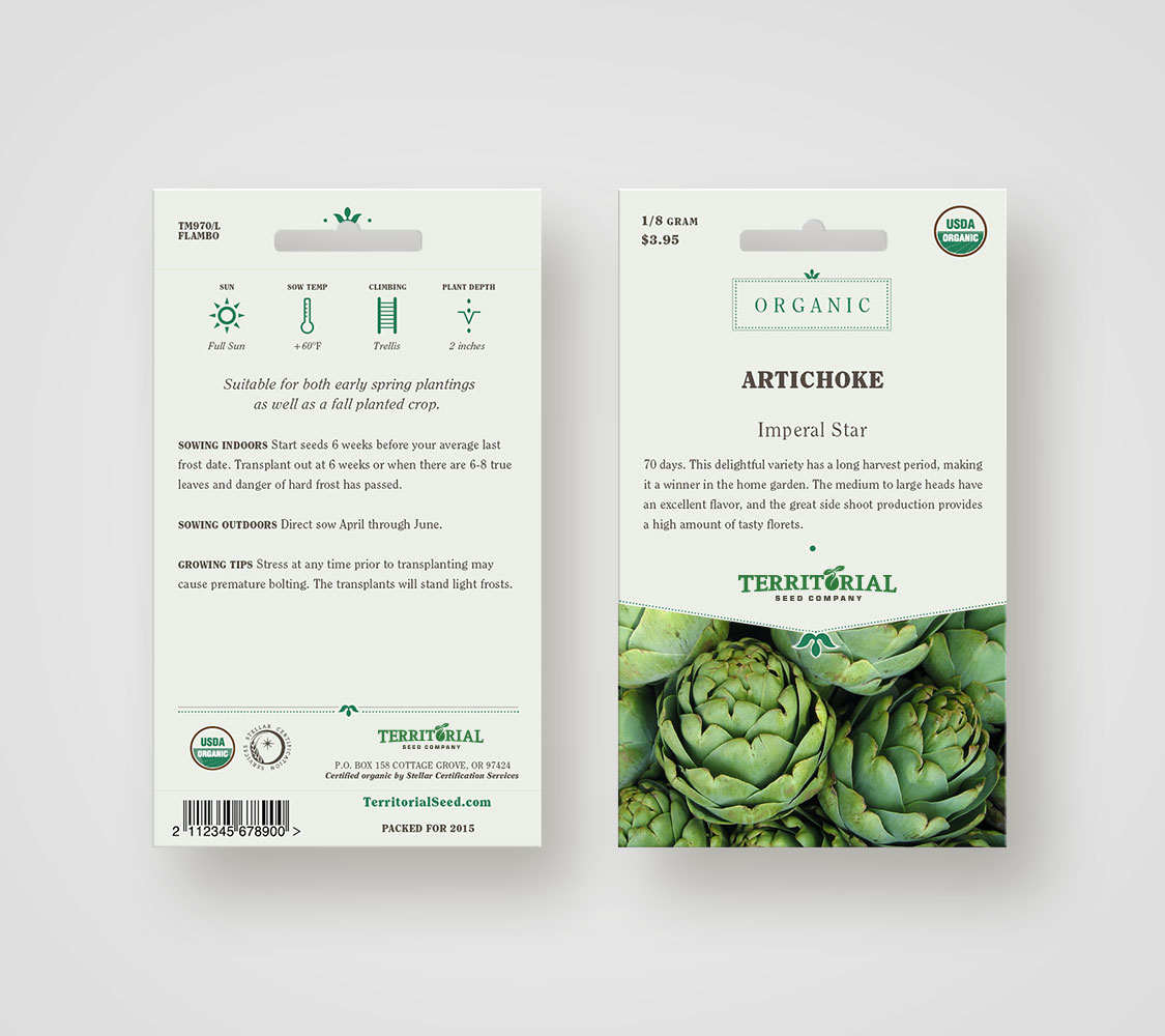 Territorial Organic Seed Packaging